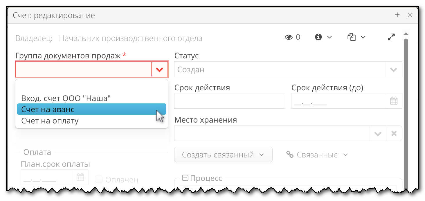 Sales doc contract create linked invoice